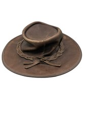VTG Barmah Hats Australian Leather Outback Fullgrain Waterproof 1026 Brown Small