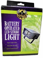 Spirit Halloween Portable Battery Operated LED Strobe Light Disco Party Works