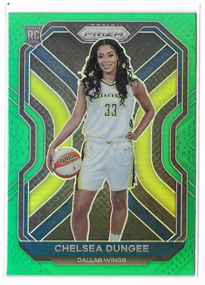2021 Prizm WNBA Green Prizm #93 Chelsea Dungee RC Rookie Dallas Wings  Arkansas