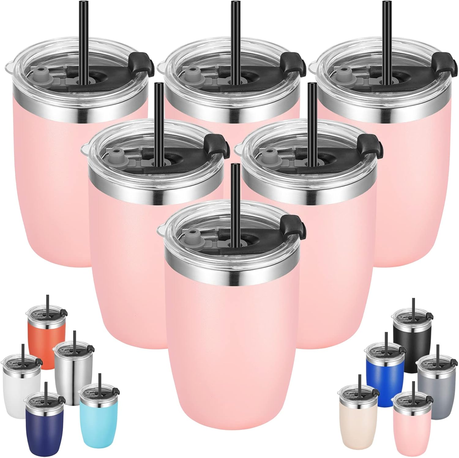 Stainless Steel 12 Oz Tumblers Bulk Vacuum Insulated Double Wall Travel Tumbler