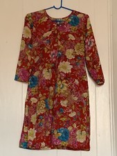 Indian /pakistani Women Pink And Red Multicolor Design Kameez Brand New