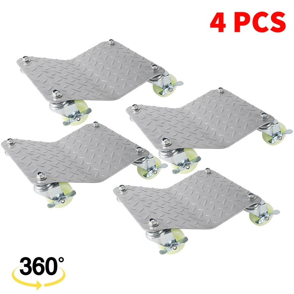 Rangierhilfe Wagenheber Rangierheber 4 Stück Rangierwagen Rangierroller Auto PKW - Bild 2 von 4