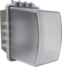 1-Gang Weatherproof in Use Outdoor Outlet Extra Deep Cover Lockable, UL Extra