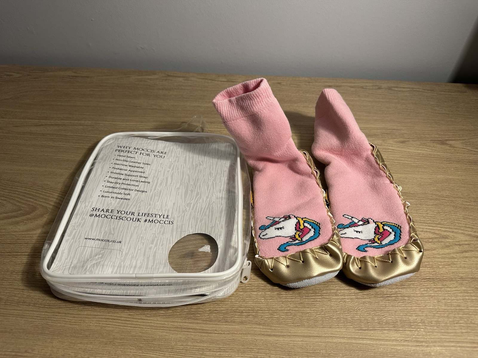 PANTOFOLA D’ORO Mocassini mocassini mocassini scarpe da bambino designer svedese MOCCIS rosa oro unicorno