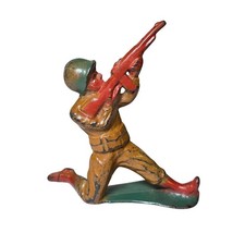 M181 Manoil Toy Soldier Sniper Kneeling Vintage Antique Dimestore Militaria