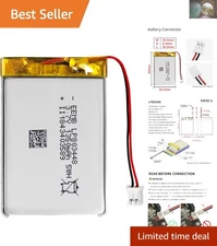 Compact 3.7V 1350mAh Lithium Polymer Battery with Integrated Protection Features