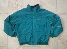 Lands End Jacket Mens Large Teal Blue Fleece Lined Squall USA Vintage Insulated
