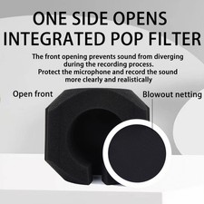 Noise-Reducing Microphone Windscreen with Sound Isolation for Studio