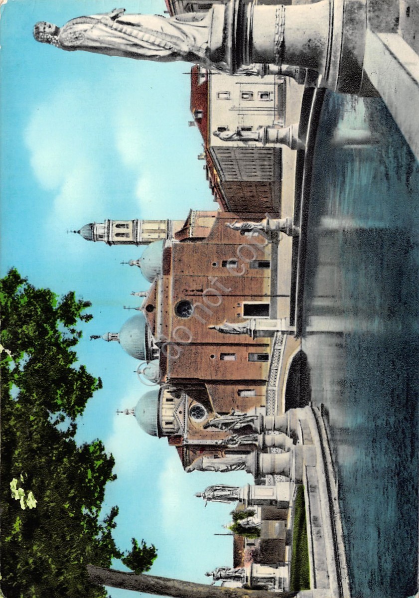 Cartolina Padova Prato della Valle Basilica S. Giustina