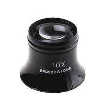 Bausch & Lomb 81-41-70 Loupe 1 Working Distance 10x Magnification 25.4mm Lens