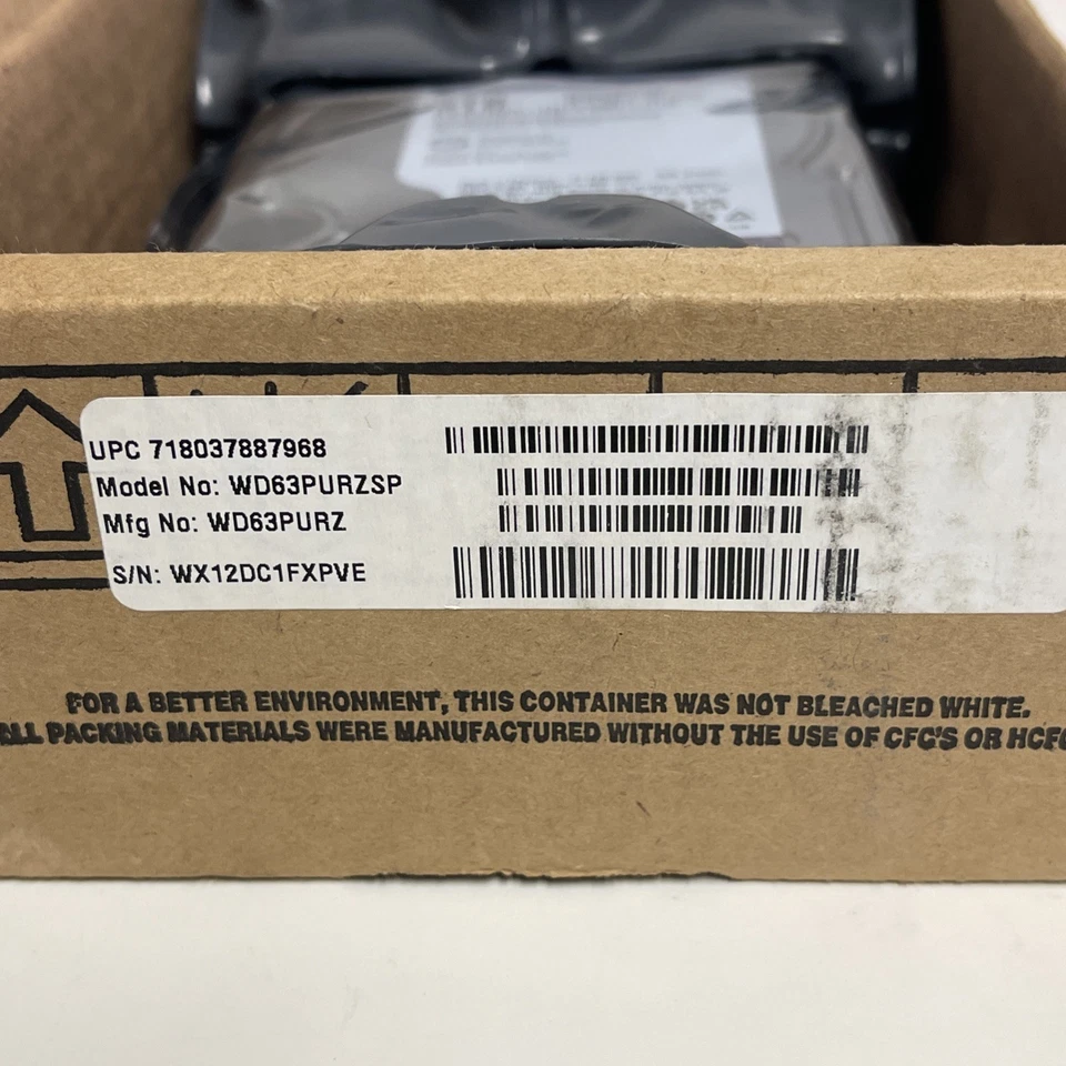 Western Digital WD63PURZ 6TB Purple 3.5" SATA Surveillance Hard Drive 6Gb/s  102 - Image 4 of 4