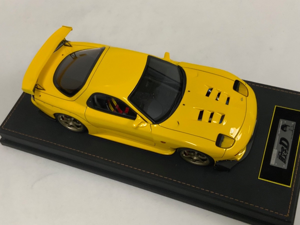 1/18 Ignition model Initial D Mazda RX-7 ( FD3S) in Yellow leather