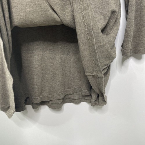 Pure J. Jill Women Brown Super Soft 3/4 Sleeve Elliptical Double Layer Blouse M - Picture 5 of 13