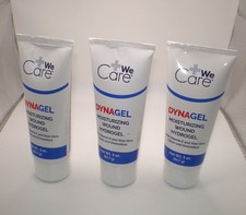 3 tubos de hidrogel hidratante para heridas DynaGel tubo de 3 oz ea #1280 Vit E y aloe