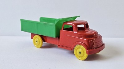Vintage Pyro Hauler Truck Toys Hard Plastic Red Green Vtg 