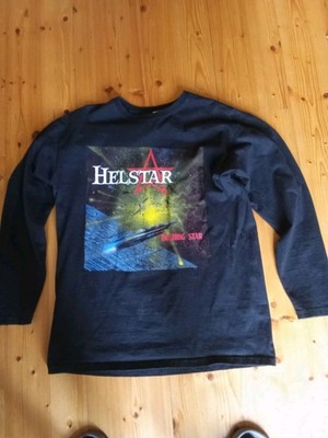 Helstar -Burning Star T-Shirt Longslife Gr. L Black