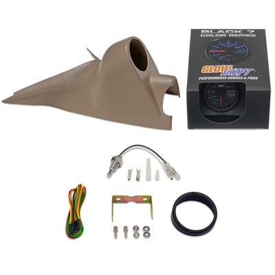 Tan 03-07 Ford Super Duty 6.0L Power Stroke Gauge Package w/ Black 7 Trans Temp