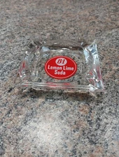 Vintage B1 B-1 Lemon Lime Soda Pop ASHTRAY Cigarette Smoking 3 1/2"x 3 1/2"