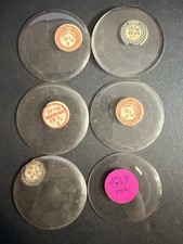 LOT OF 6 GLASS POCKET WATCH CRYSTALS SIZE 19 REPLACEMENT PARTS