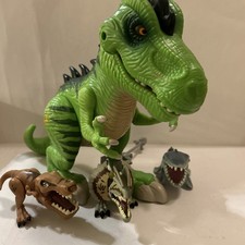 Jurassic Park/World Chompers DILOPHOSAURUS, 2 TREX, MOSASAURUS Dinosaurs Hasbro