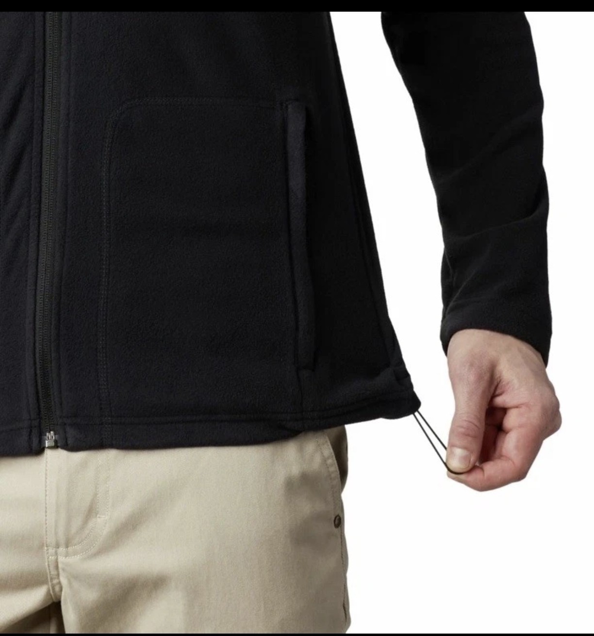 Columbia Mens Fast Trek Light Full Zip Fleece Jacket Black | M | NEW