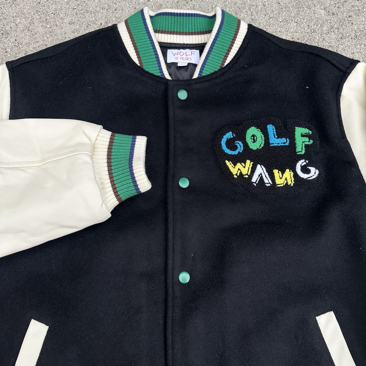 Golf Wang 10th Anniversary Letterman Varsity Jacket Large Tyler 