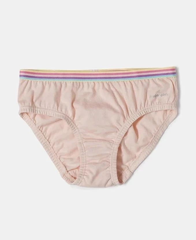 Braguita de algodón súper peinada Jockey SG11 para niñas con cintura ultrasuave (paquete de 3) Foto 4 de 4