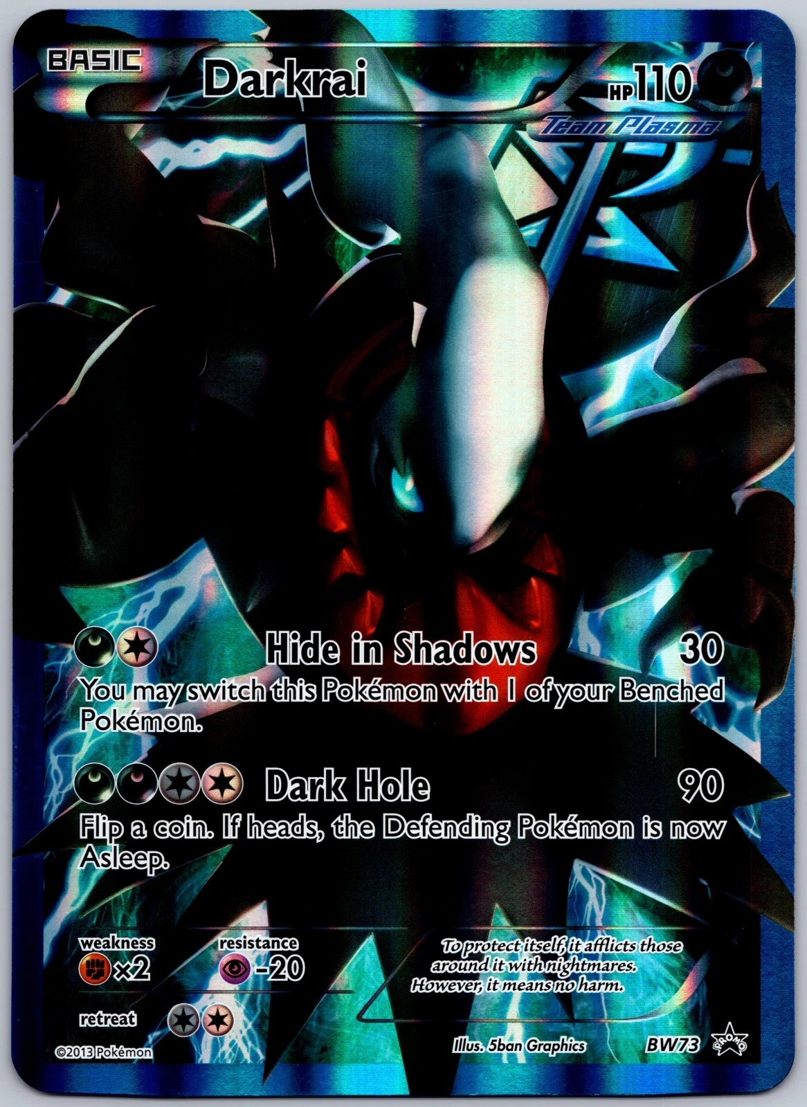 Darkrai - (BW Black Star Promos) Holo Promo BW73 NM jumbo