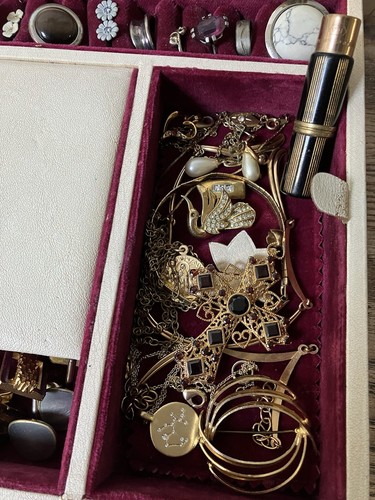 Großes Schmuck-Konvolut Silber Schmuck (800 - 925) & Modeschmuck & Schmuckkoffer - Bild 16 von 24