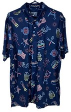 Chubbies Patriotic Light Performance Polo Herren XL Navy USA Cookout Stretch