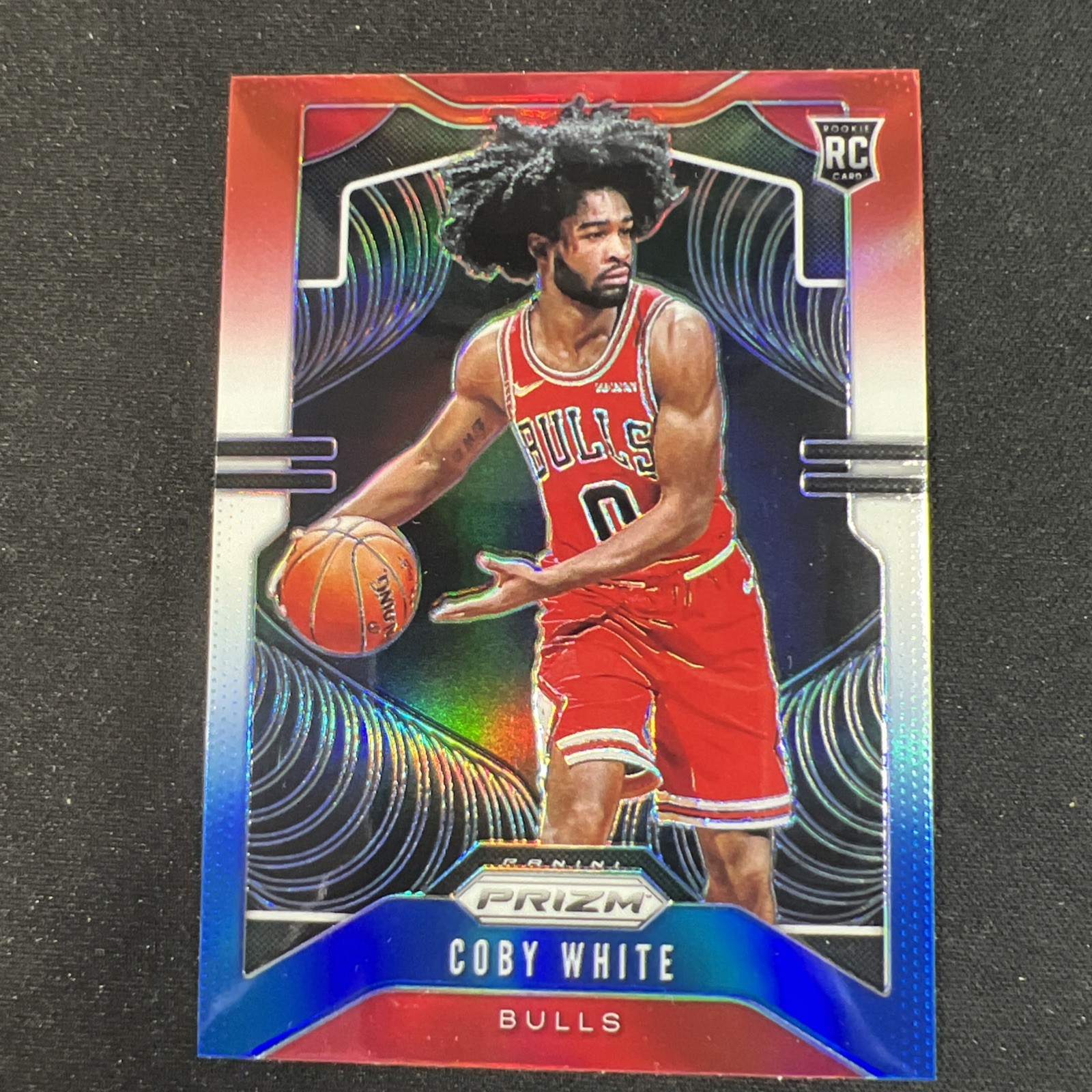 2019-20 Panini Prizm - Rookie Coby White #253 Red White & Blue Prizm (RC)