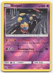 Seviper 50/147 Burning Shadows Reverse Holo Uncommon