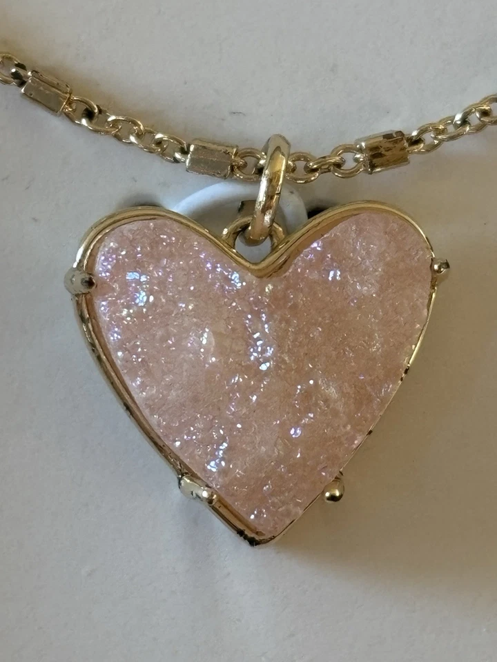 Unworn Kohls Love Is Life Heart Stone Gold-plated Necklace - Image 2 of 4