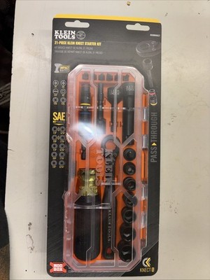 NEW - Klein Tools 65300KNECT 21-Piece SAE KNECT Starter Kit - FREE SHIPPING
