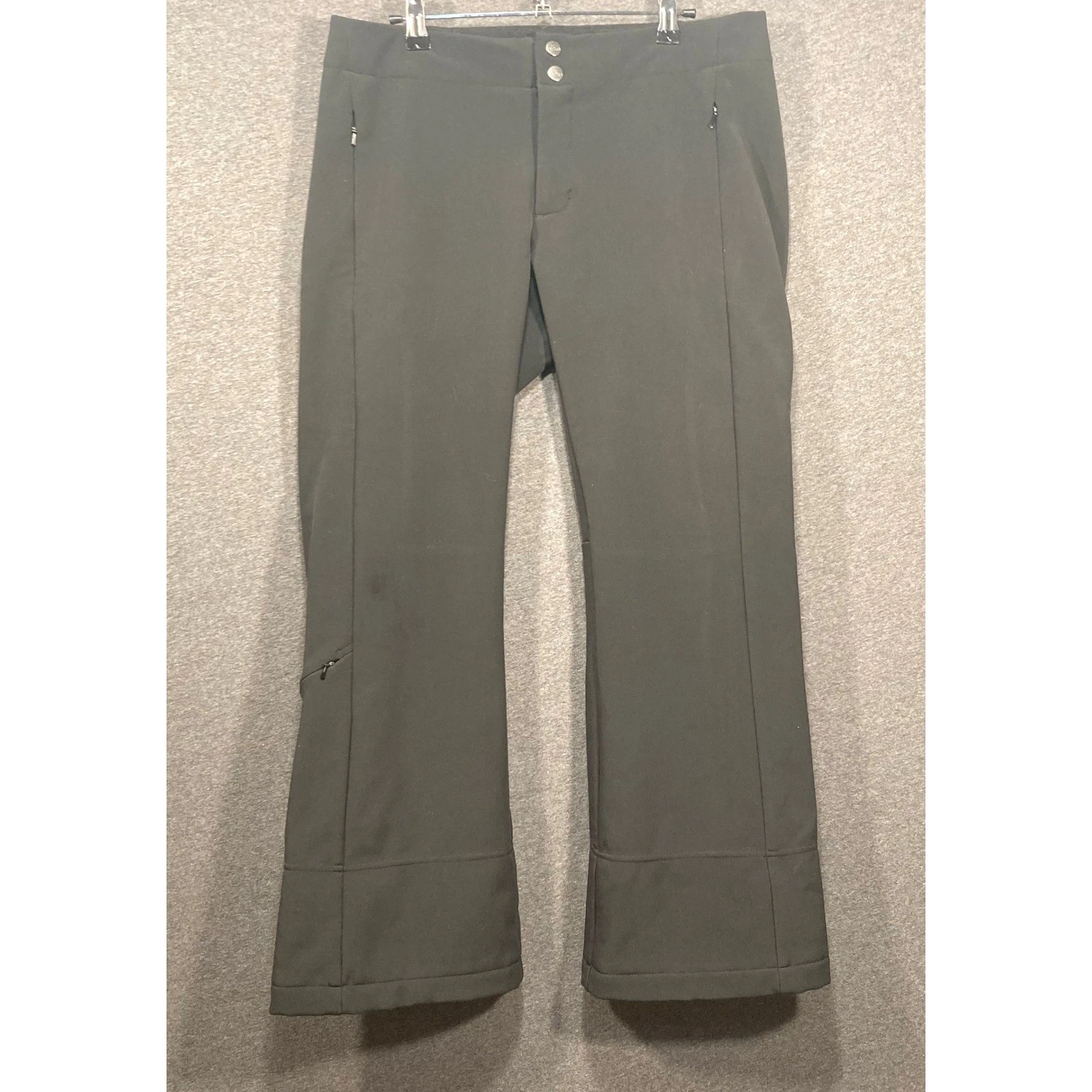 The North Face Womens Black Softshell Fleece Lined Snow Pants Short Size M M/M