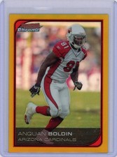 2006 Bowman Chrome Football Gold Refractor #148 Anquan Boldin No 2 of 50