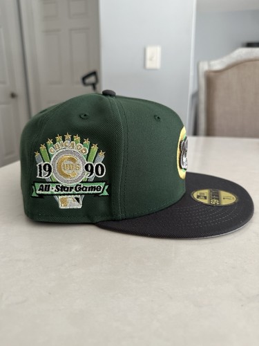 Sombrero 7 1/2 Club Doctor Doom Chicago Cubs New Era 1990 grafito verde EN MANO - Imagen 3 de 8