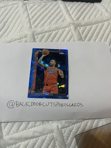 2025 Topps Chrome Sapphire Jaylin Williams #105 card