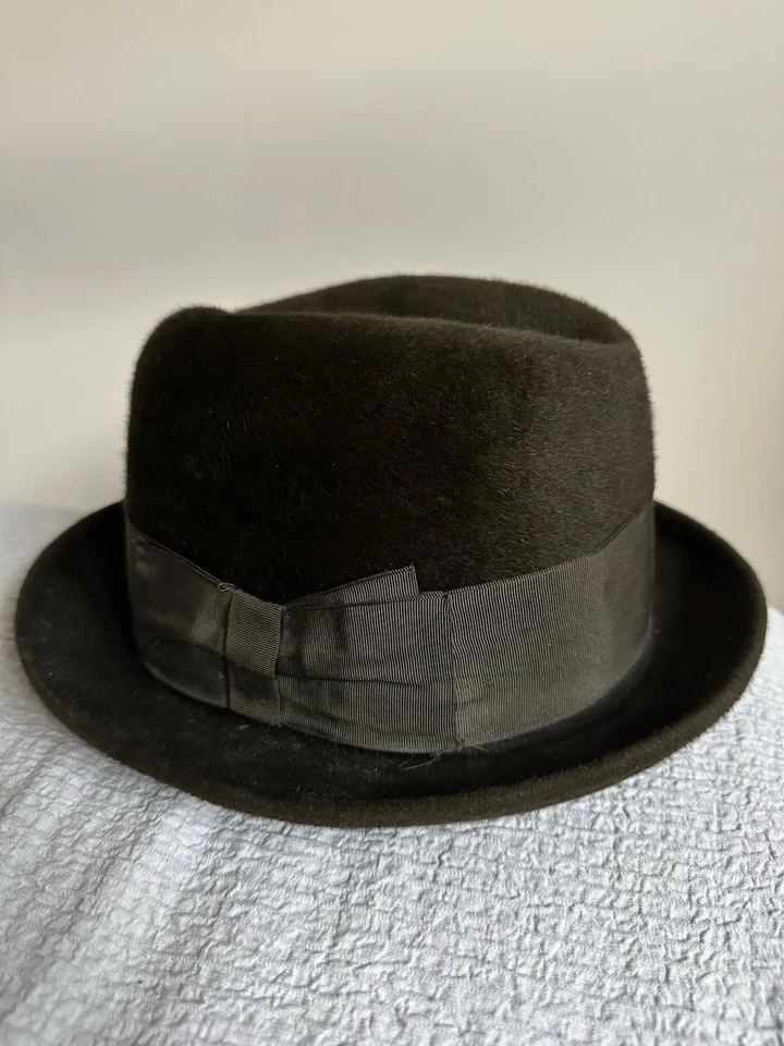 Fieltro de piel negro Borsalino Diamante Twenty Five talla 7 Foto 2 de 4