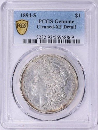 1894 S Morgan Silver Dollar $1 PCGS XF Details