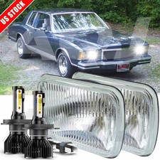 For Chevrolet Monte Carlo 1978-1979 Pair 7x6inch Led Headlights Hilo Beam