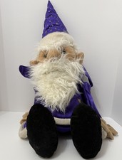 Folkmanis Plush X-LARGE Wizard Hand Puppet 32  Full Body Purple Robe RETIRED HTF