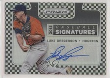 2015 Prizm Baseball Signatures Black & White Checker Luke Gregerson Auto 1u6