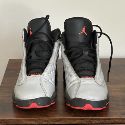 Jordan Air Jordan 13 Boys' High Top Sneakers Silver Black Red Size 6.5Y