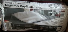 Hanse LUXUS HOTEL 3 Kammer Kopfkissen Entenfedern Klasse 1 extra fest Kissen NEU