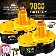 2PACK 18V For Dewalt 18 VOLT XRP DC9096 DC9098 Ni-Mh Battery DC9099 DC9096-2 7AH