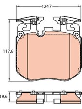 TRW Brake Pads fits Rolls Royce Ghost 6.8 RR21 V12 (GDB2147)