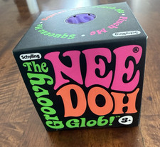 Schylling Nee Doh Groovy Glob Tactile Squish Squeeze Toy Purple Ages 3