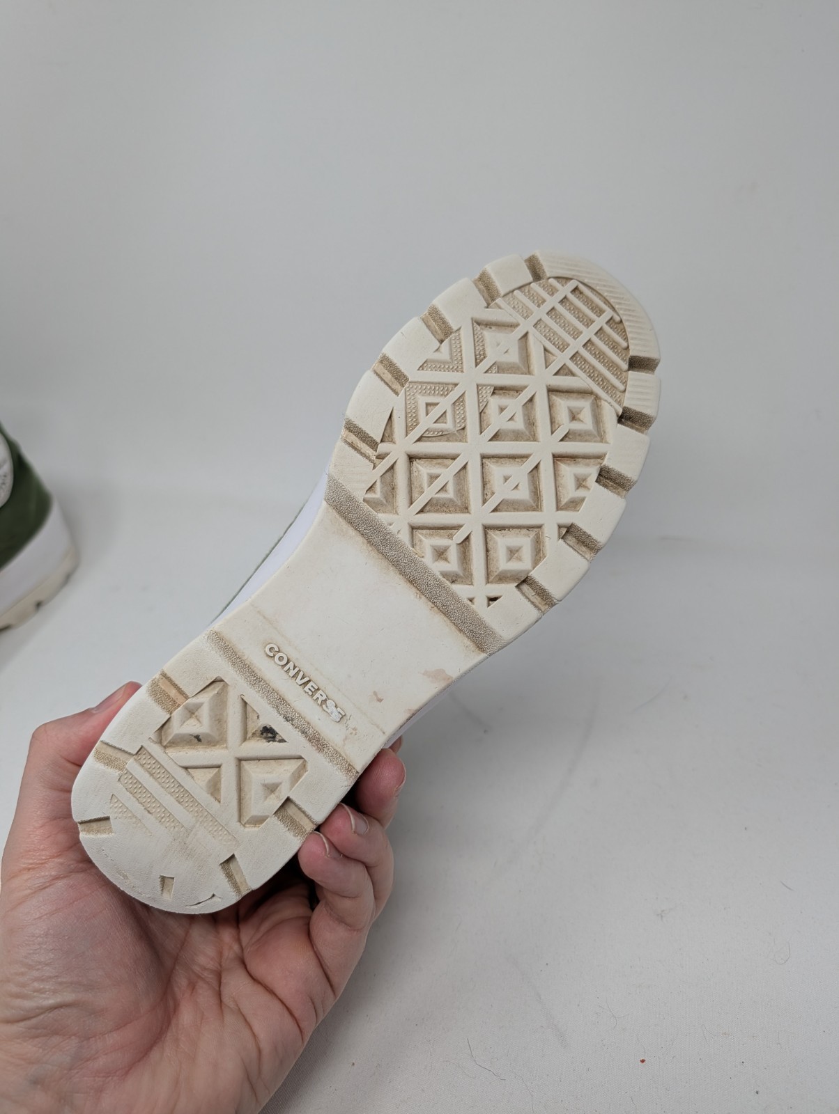 Converse Chuck Taylor Shoes Womens Size 8 Green Lugged Chunky Platform Comfort thumbnail 6