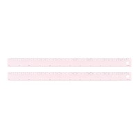 2 StüCk Lineal 12 Zoll (30Cm) FüR Metric & Sae Aluminium Lineale Hellrosa